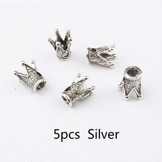 Vintage silver adjustable viking hair dread Braids dreadlock beard Beads cuffs clips for Hair Rings women men accessories