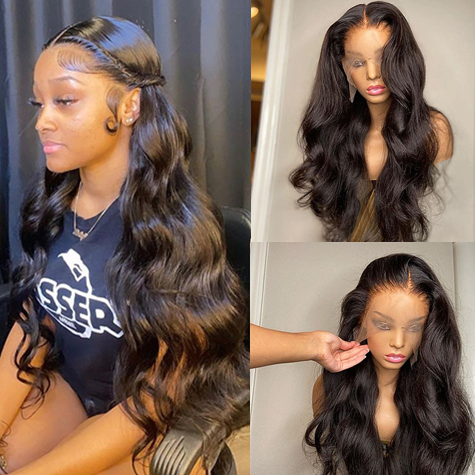 Brazilian Body Wave Lace Front Wigs for Black Women Human Hair 13X4 Transparent Full HD Lace Frontal Wig Loose Deep Wave Wig