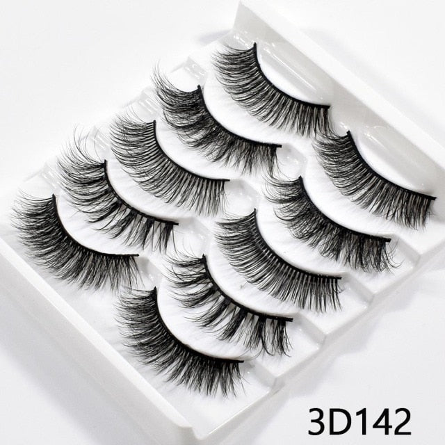 5/10Pairs 3D Mink Lashes Natural Eyelashes Dramatic False Eyelashes Faux Cils Makeup Wholesale Fake Eyelash Extension maquiagem