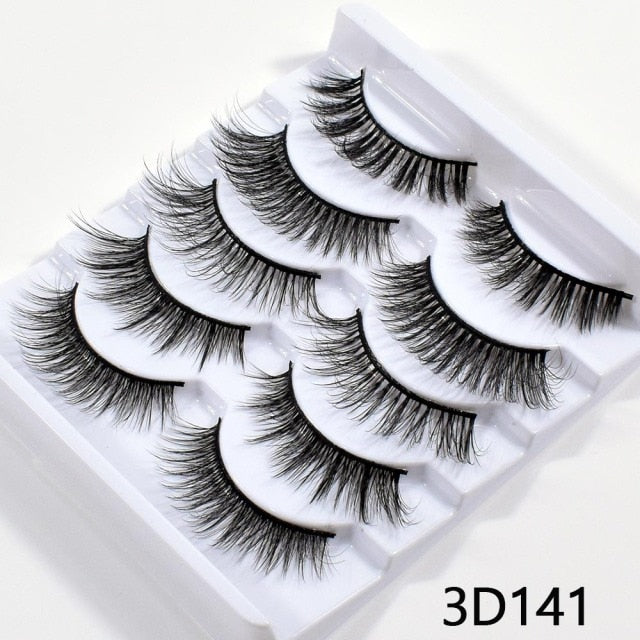 5/10Pairs 3D Mink Lashes Natural Eyelashes Dramatic False Eyelashes Faux Cils Makeup Wholesale Fake Eyelash Extension maquiagem