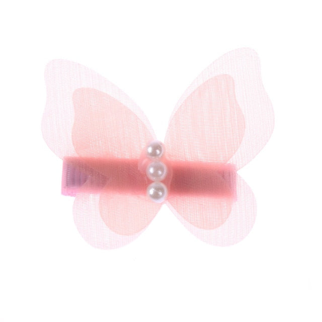 Acetate Resin Hair Claw Sweet Fairy Butterfly Hairpin Clip Gradient Tie-Dye Colored Styling Tools Barrettes for Women Girls