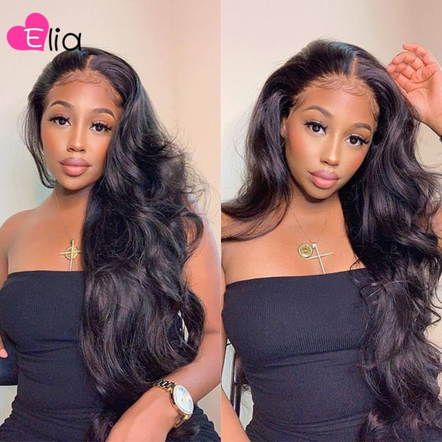 13x4 13x6 Lace Front Wig 4x4 5x5 Lace Closure Body Wave Wigs Brazilian 100% Human Hair Pre Plucked Transparent For Black Women