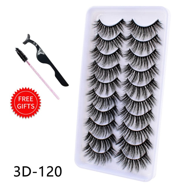 5/10Pairs 3D Mink Lashes Natural Eyelashes Dramatic False Eyelashes Faux Cils Makeup Wholesale Fake Eyelash Extension maquiagem