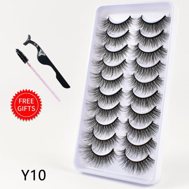 5/10Pairs 3D Mink Lashes Natural Eyelashes Dramatic False Eyelashes Faux Cils Makeup Wholesale Fake Eyelash Extension maquiagem