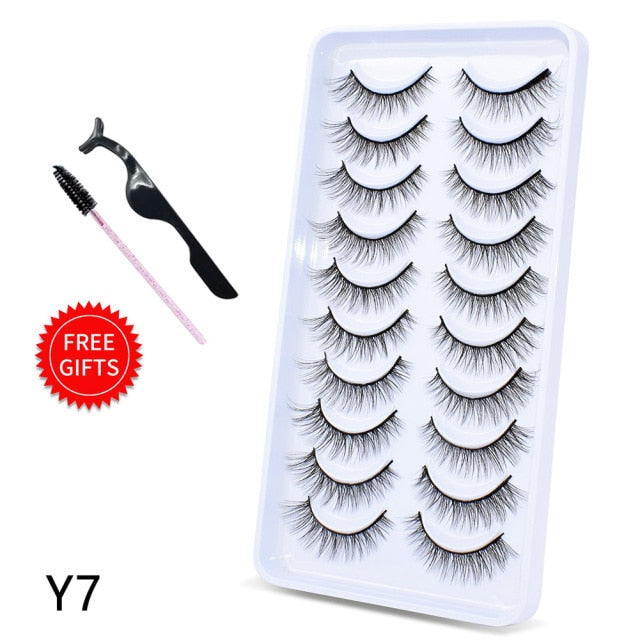 5/10Pairs 3D Mink Lashes Natural Eyelashes Dramatic False Eyelashes Faux Cils Makeup Wholesale Fake Eyelash Extension maquiagem