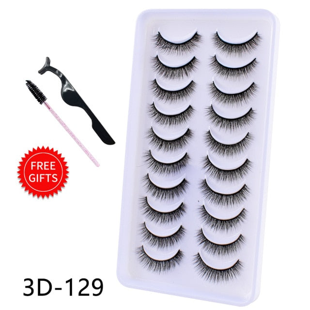 5/10Pairs 3D Mink Lashes Natural Eyelashes Dramatic False Eyelashes Faux Cils Makeup Wholesale Fake Eyelash Extension maquiagem