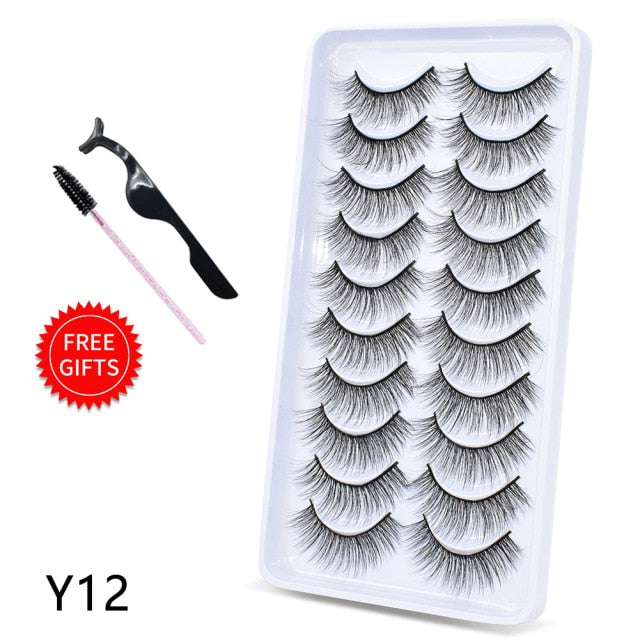 5/10Pairs 3D Mink Lashes Natural Eyelashes Dramatic False Eyelashes Faux Cils Makeup Wholesale Fake Eyelash Extension maquiagem