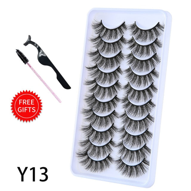 5/10Pairs 3D Mink Lashes Natural Eyelashes Dramatic False Eyelashes Faux Cils Makeup Wholesale Fake Eyelash Extension maquiagem