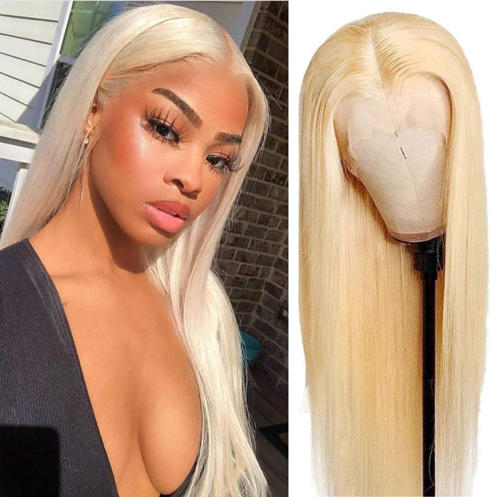 13x4 613 Lace Frontal Wig Straight Human Hair HD Transparent Lace Front Wigs Virgin Human Hair Straight 613 Wig 250% Density