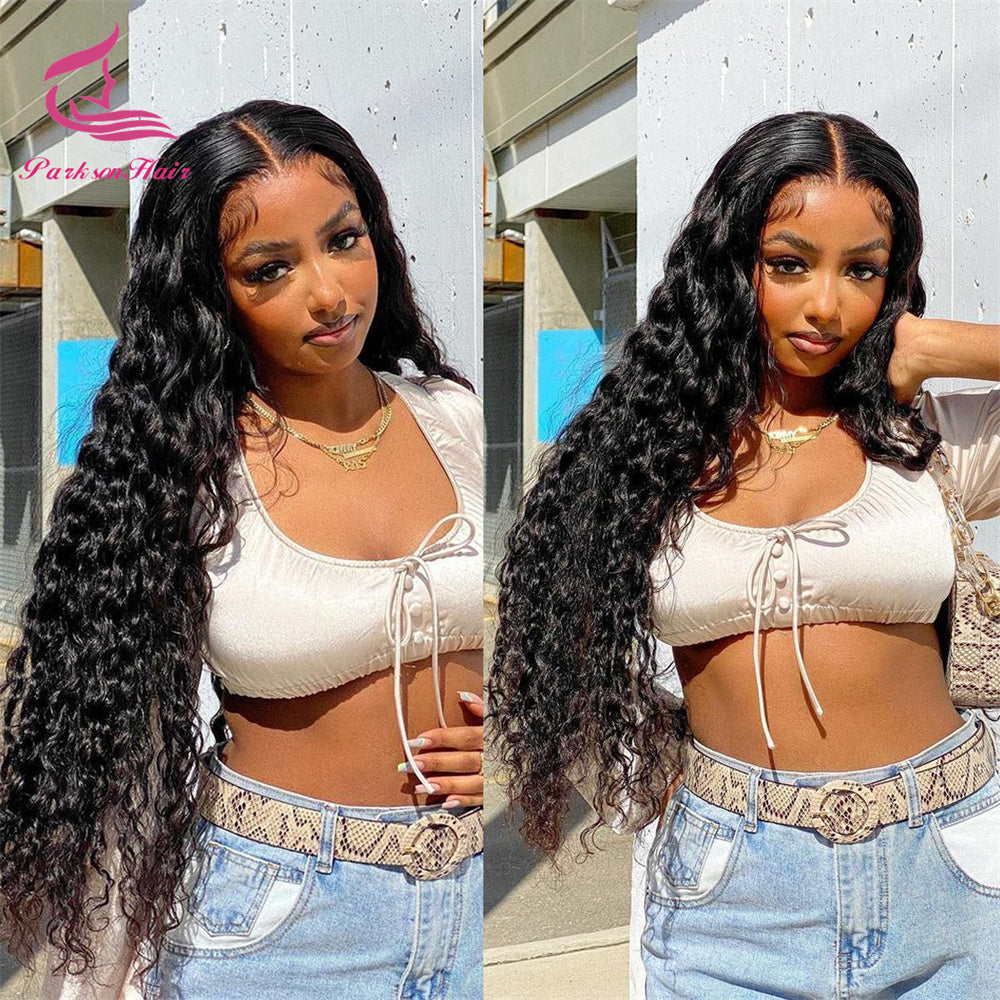 30 Inch Loose Deep Wave Lace Front Wig 13x6 13x4 Transparent Lace Frontal Human Hair Wigs for Black Women Brazilian Remy Hair
